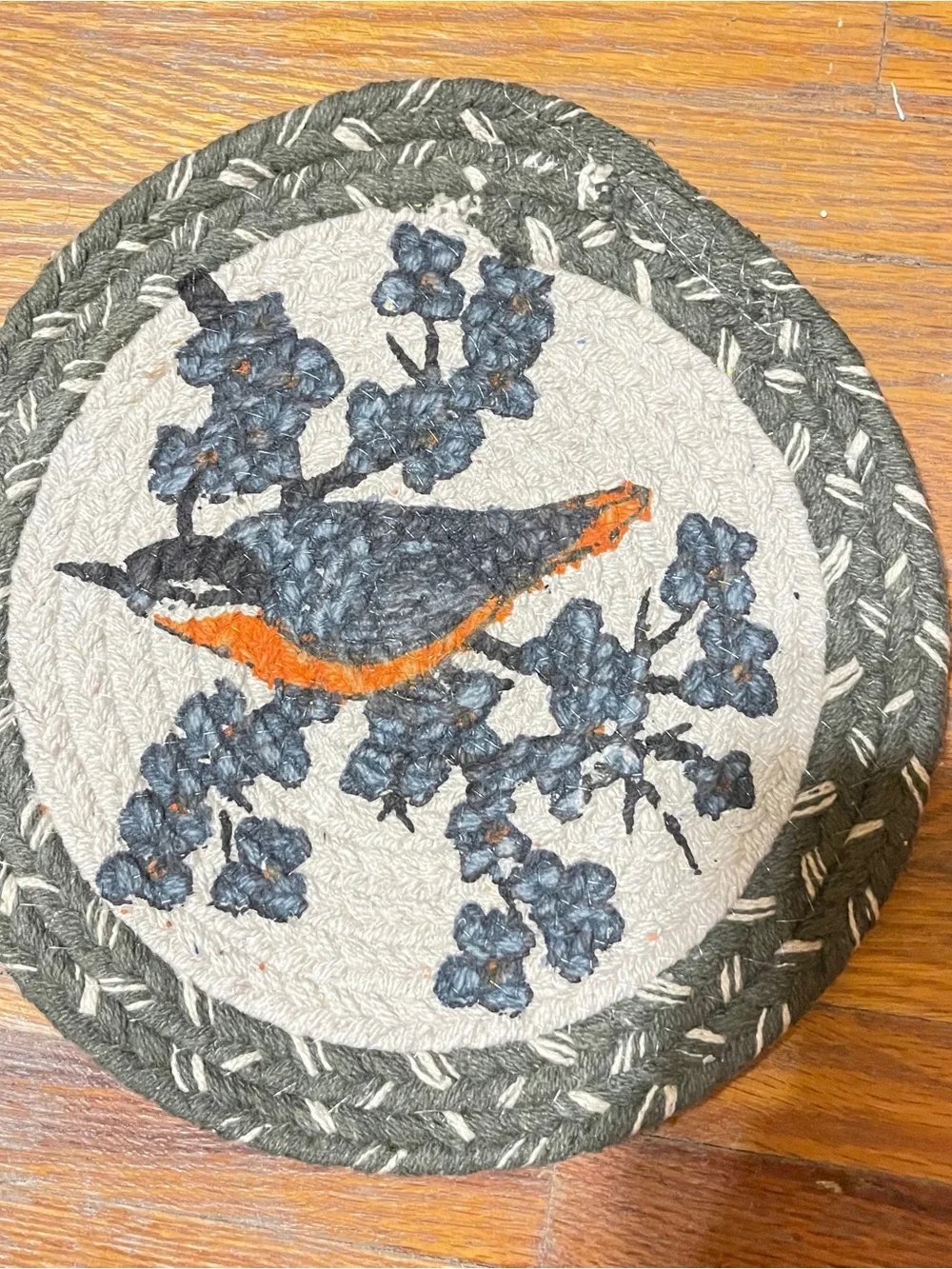 Vintage bird themed Trivets/Hot plates- Set of 4,